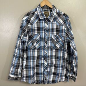 Coevals Club Men’s size large Western Long Sleeve Pearl Snap Shirt
